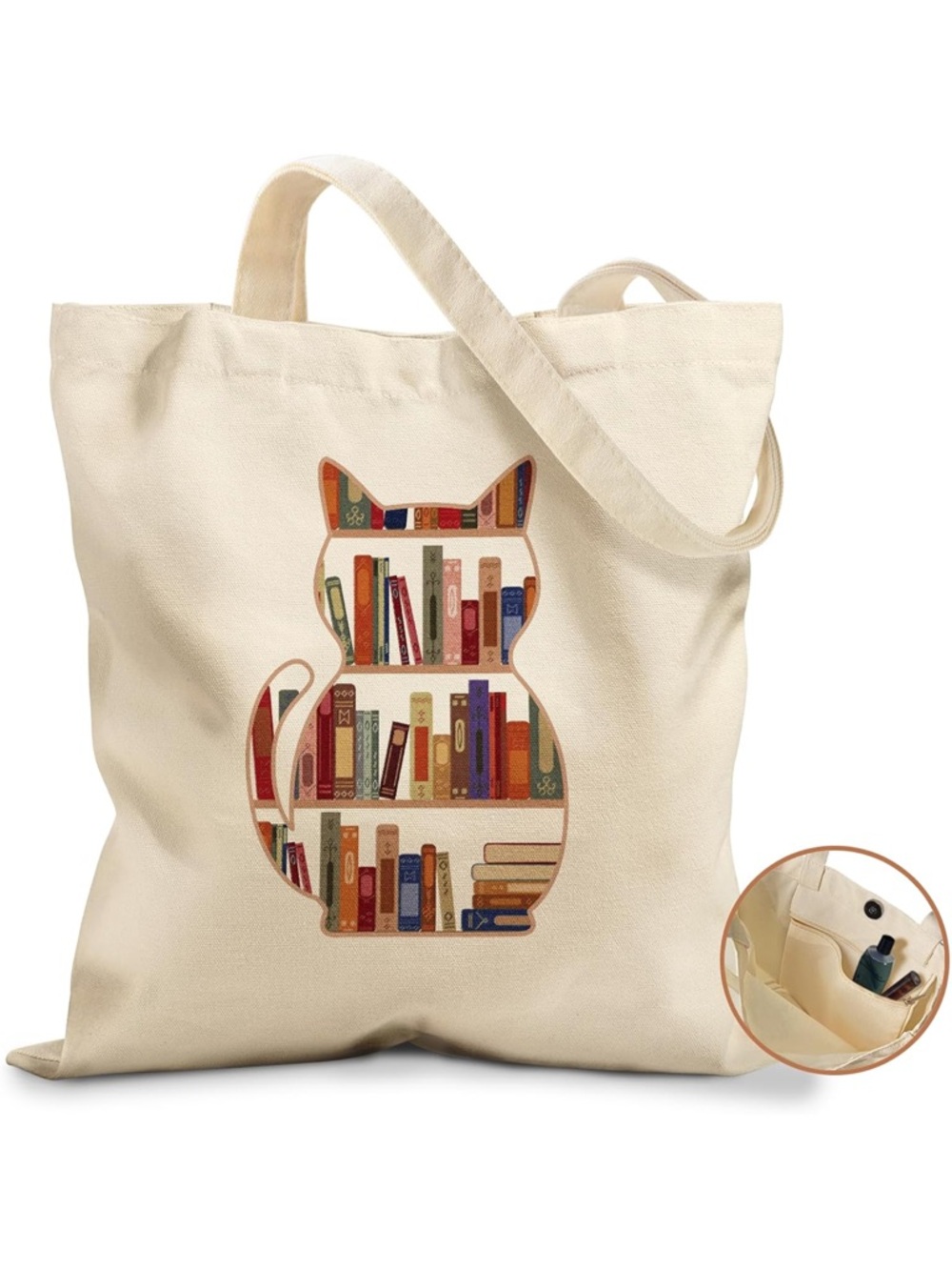 Purring Tales & Stacked Adventures Tote